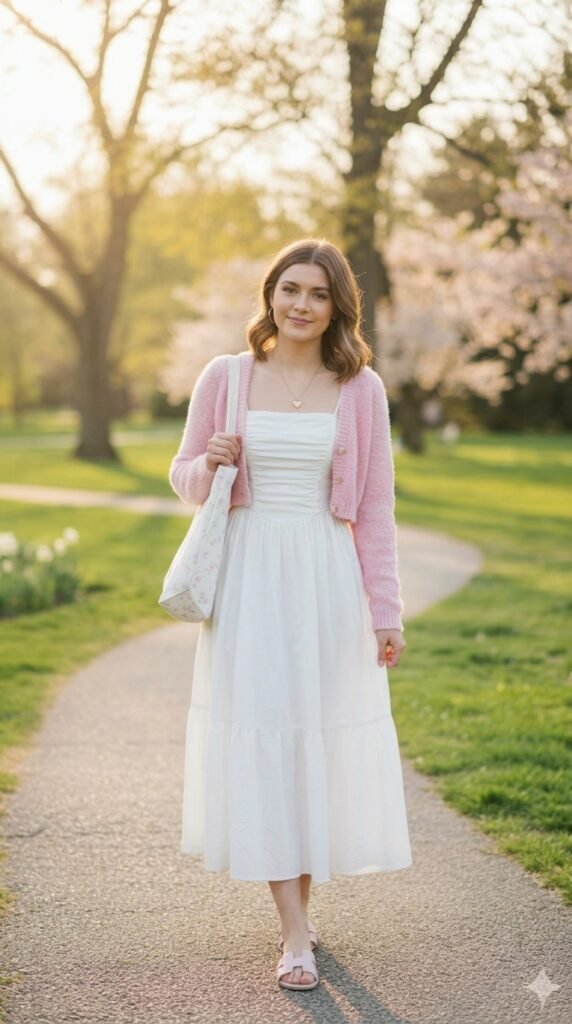 Woman walking in park sunset 31b665a395